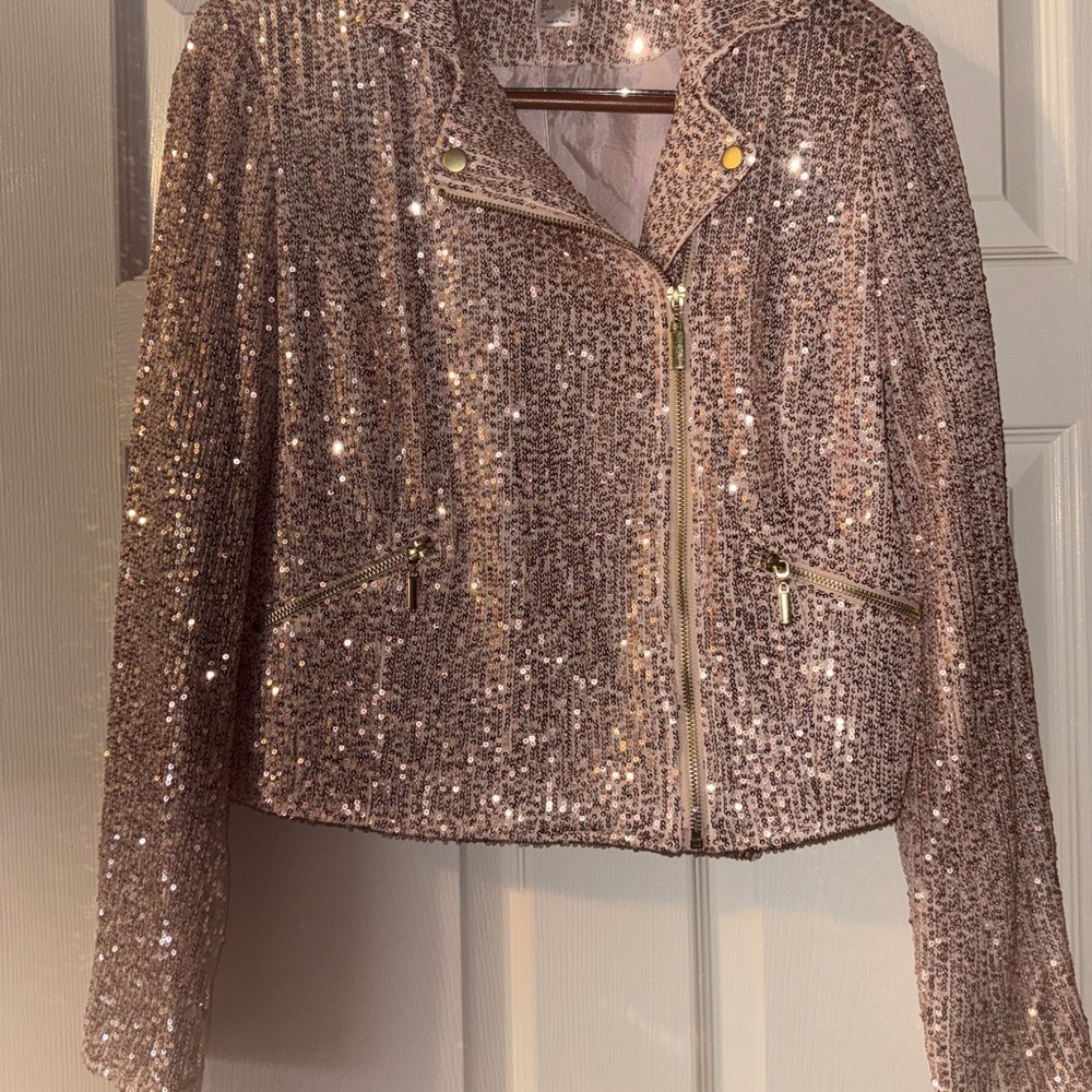 VENUS Pink Sequin Women's Blazer - Picture 2 of 3